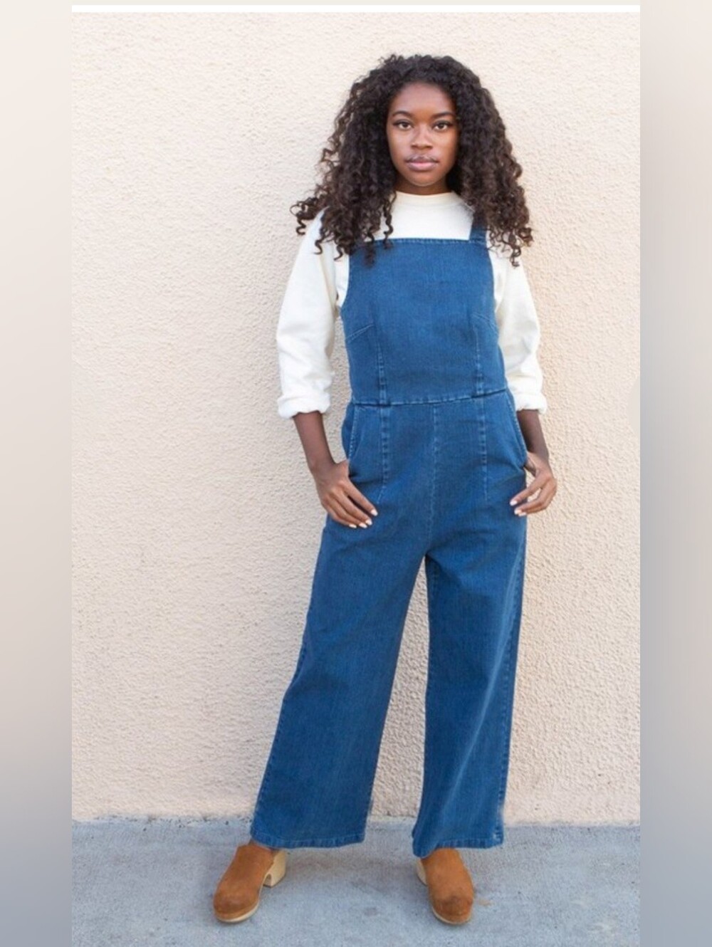 LOUP Brenda Square Neck Wide Leg Jumpsuit Y